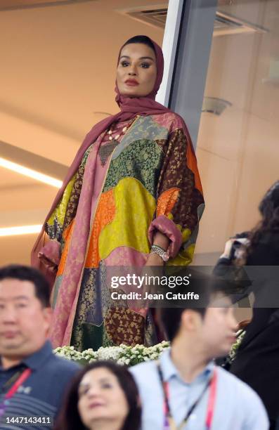 Sheikha Moza bint Nasser Al-Missned, wife of former Emir of Qatar, Father Amir Sheikh Hamad bin Khalifa Al Thani attends the FIFA World Cup Qatar...