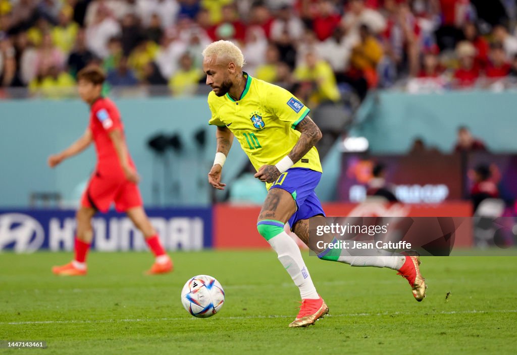 Neymar Jr Of Brazil During The FIFA World Cup Qatar 2022 Round Of 16 neymar-jr-of-brazil-during-the-fifa-world-cup-qatar-2022-round-of-16