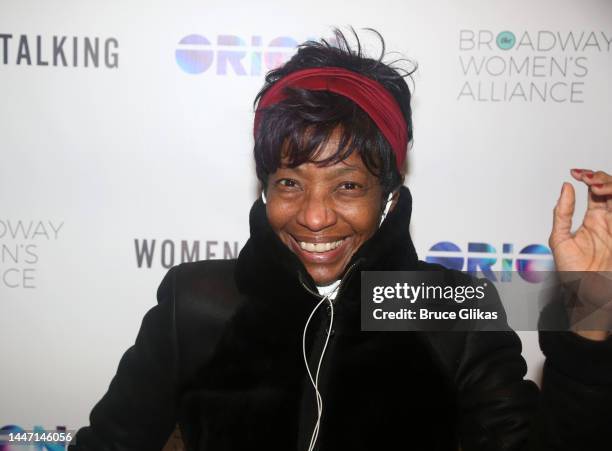 Adriane Lenox poses at the Broadway Women's Alliance screening of the new MGM/Orion film "Women Talking" at The SAG-AFTRA Foundation Robin Williams...