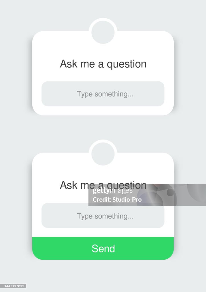 Mockup fazer pergunta modelo de insta de mídia social