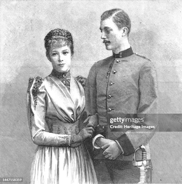 ''The Austrian Imperial Wedding; Archduchess Marie Valerie to Archduke Franz Salavator', 1890. From "The Graphic. An Illustrated Weekly Newspaper",...