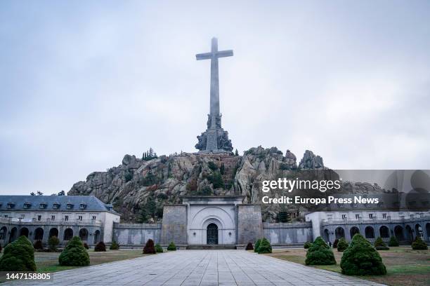 Monumental complex of the Valley of Cuelgamuros, on December 6 in Madrid, Spain. The work to exhume the remains of 118 war victims resumed yesterday,...