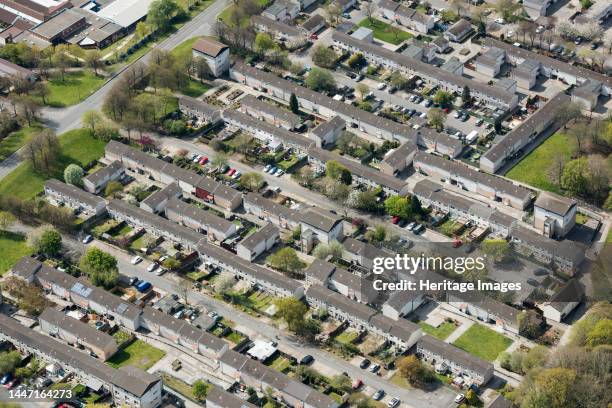Housing estate, Birch Green, Skelmersdale, Lancashire, 2021. Creator: Damian Grady.