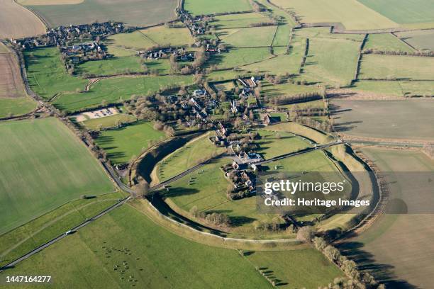 The large Neolithic henge enclosure at Avebury, Wiltshire, 2019. Creator: Damian Grady.