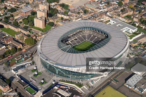 The new White Hart Lane Football Ground, home to Tottenham Hotspur Football Club, Tottenham, Greater London Authority, 2021 . Creator: Damian Grady.