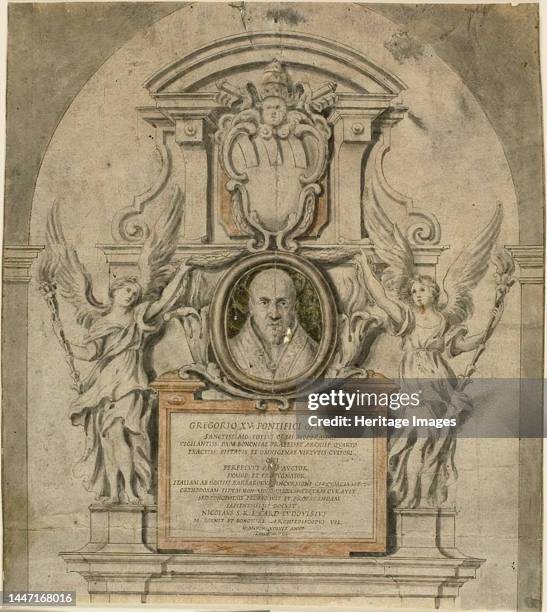 Design for Memorial to Pope Gregory XV, n.d. Creator: Unknown.