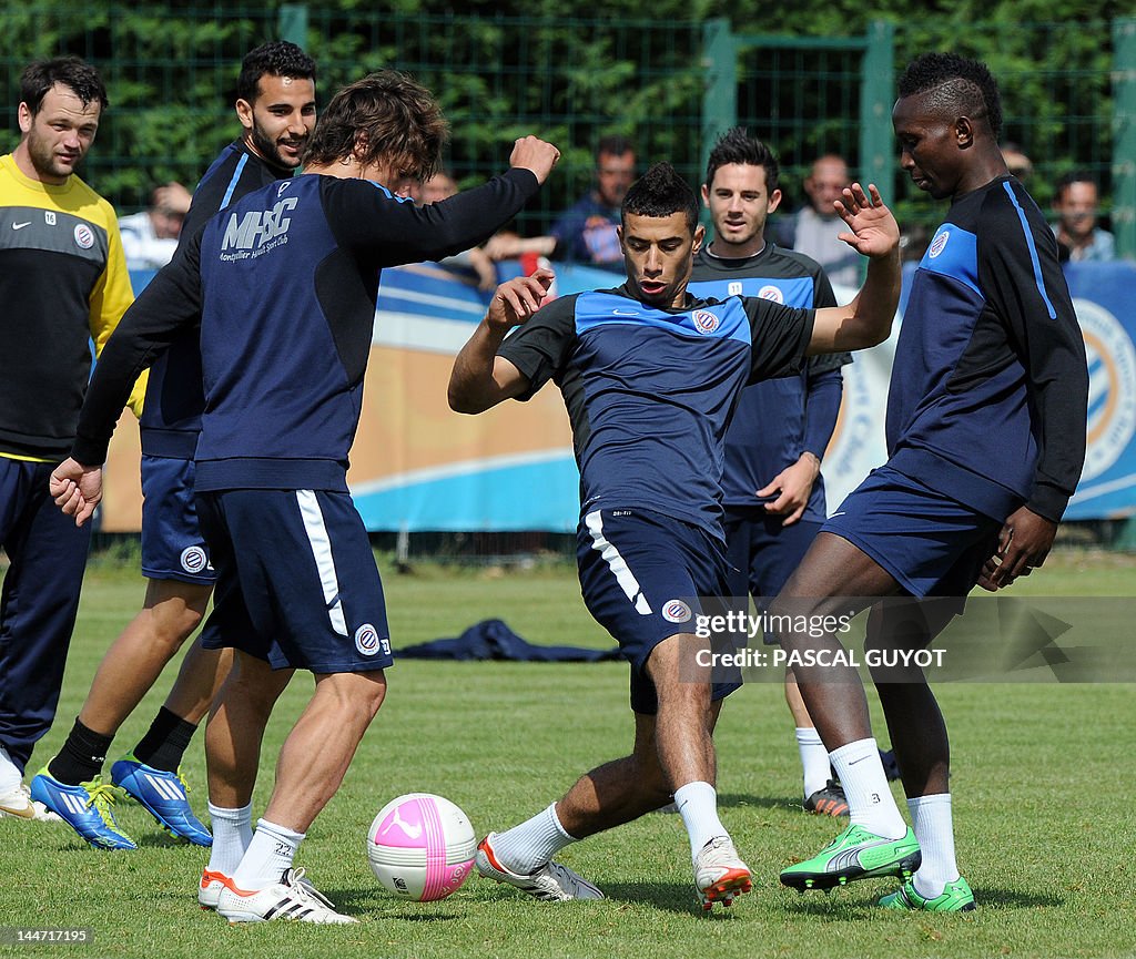 Montpellier's Moroccan midfielder Younes