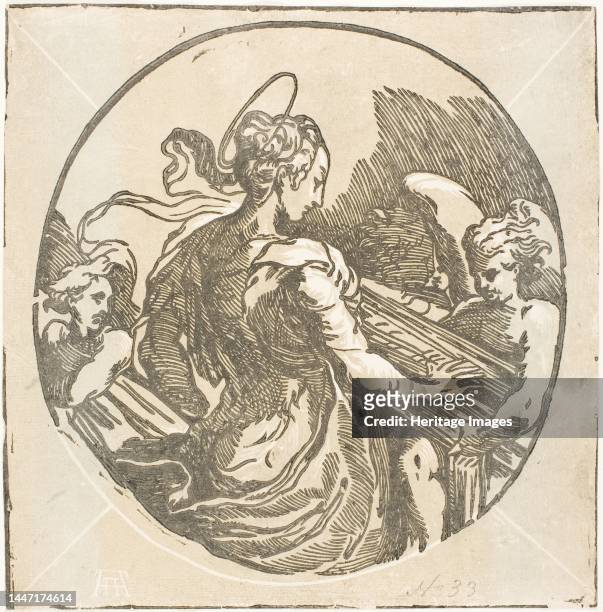 Saint Cecilia, c. 1530. Creator: Antonio da Trento.