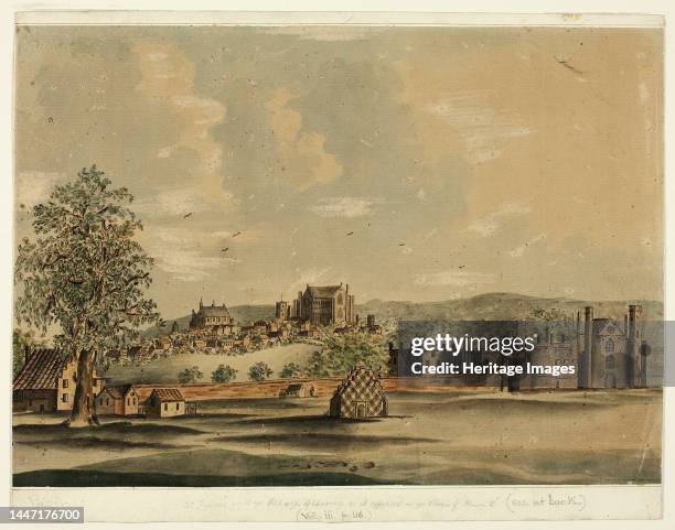 St. James's with the Village of Charing as It Appeared in ye Reign of Henry VIII [16th century], n.d. Attributed to Augustus Charles Pugin. Creator:...