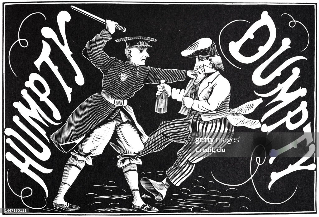 Policeman hits a drinking man with a stick