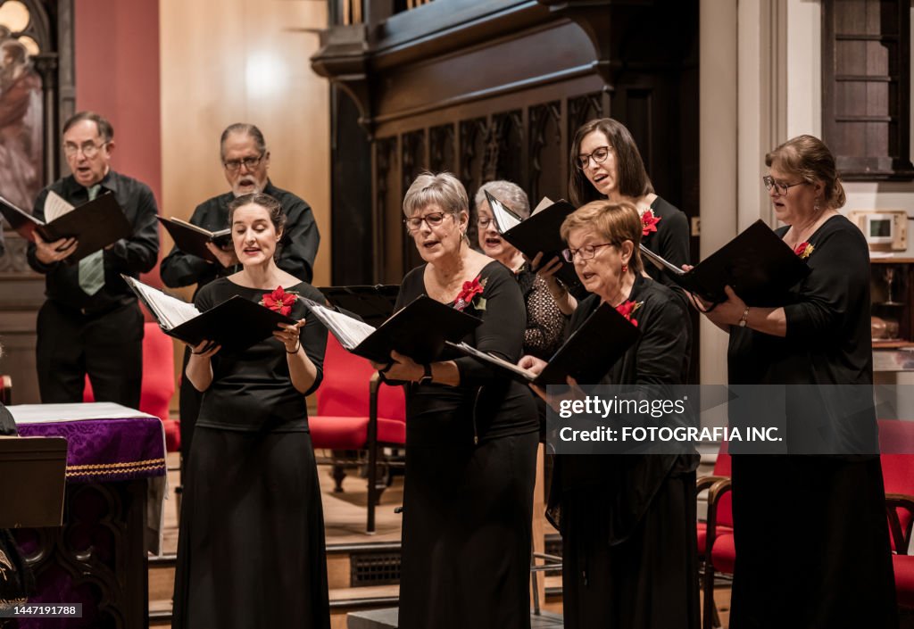 Church Choir during performance at Concert