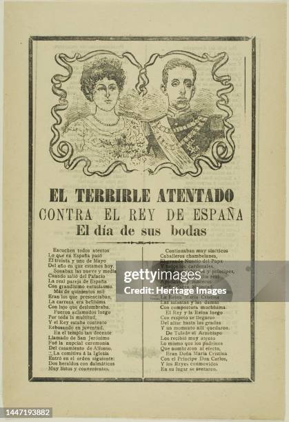 The Terrible Attempt Against the King of Spain, n.d. Creator: José Guadalupe Posada.