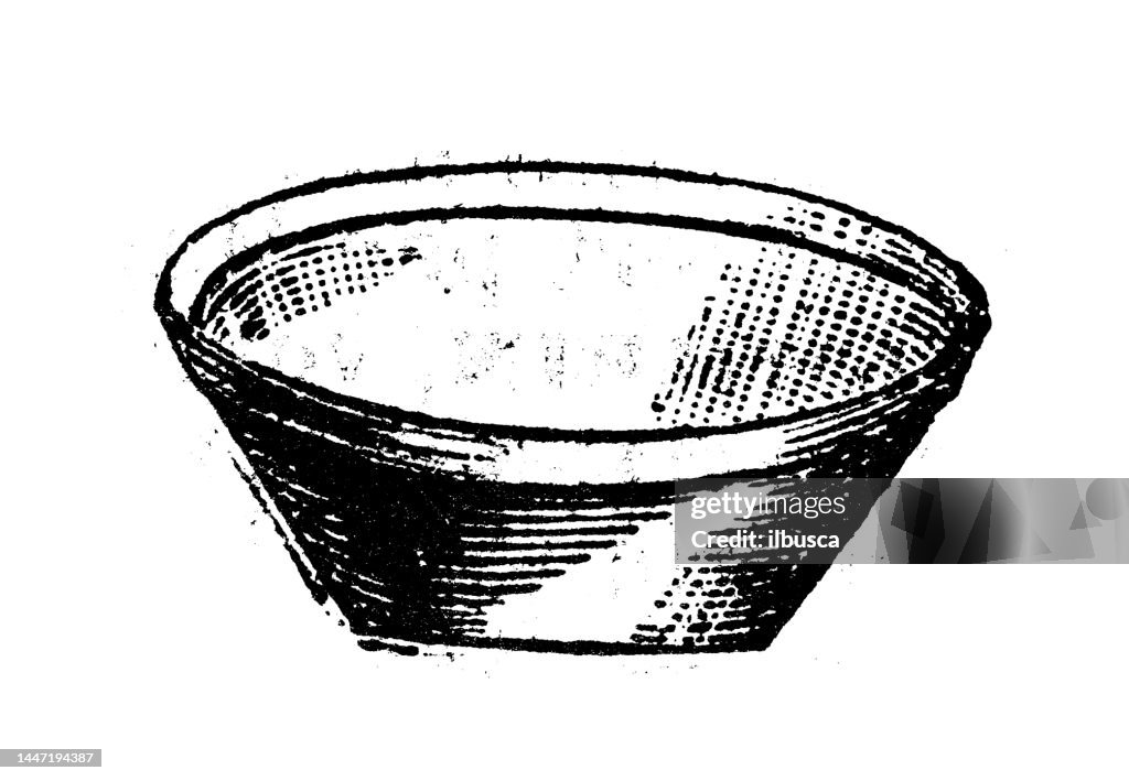 Antique engraving illustration: Terrine