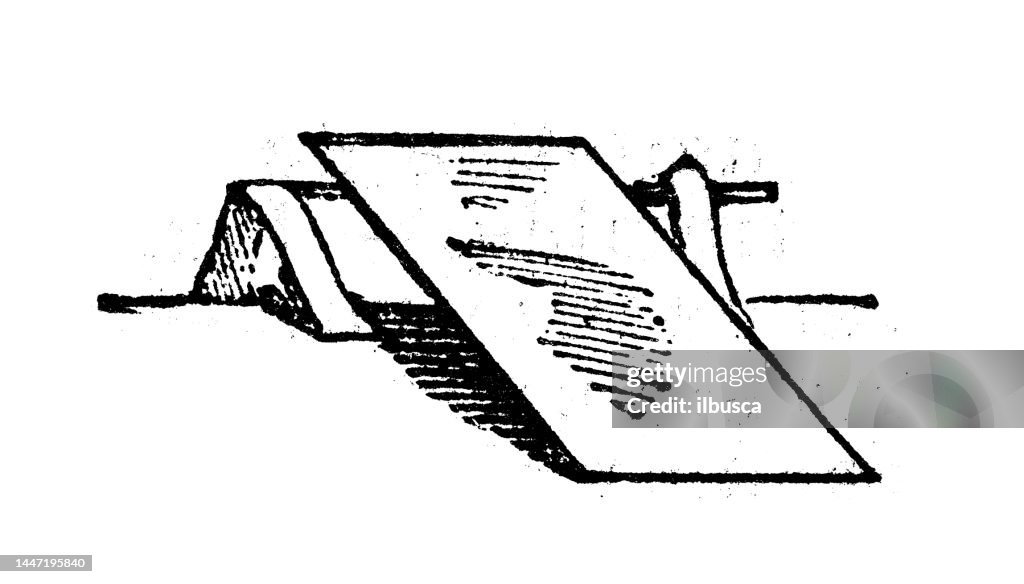 Antique Engraving Illustration Springboard High-Res Vector Graphic ...