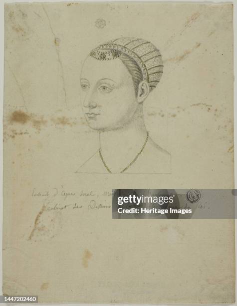 Portrait of Agnes Sorel, n.d. Mistress of King Charles VII of France. Creator: Unknown.