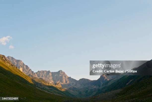 scenic view of mountains against clear sky - turquía 個照片及圖片檔