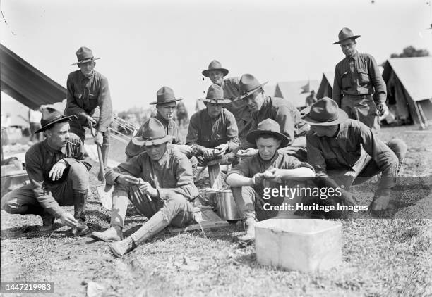 National Guard of D.C. In Camp, 1916. Creator: Harris & Ewing.