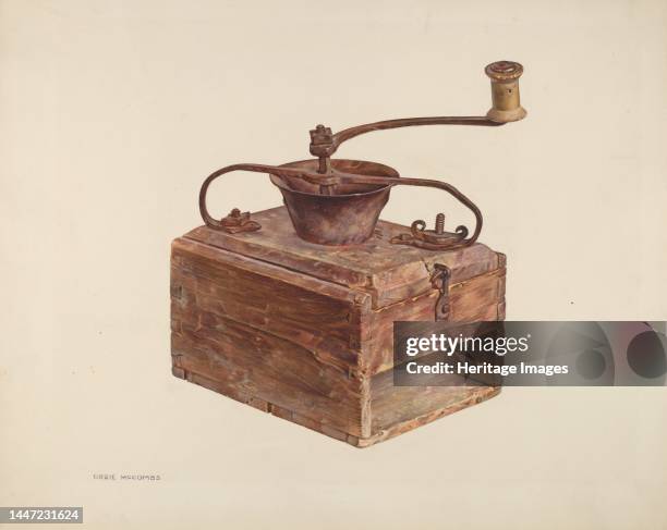 Coffee Grinder, c. 1940. Creator: Orrie McCombs.