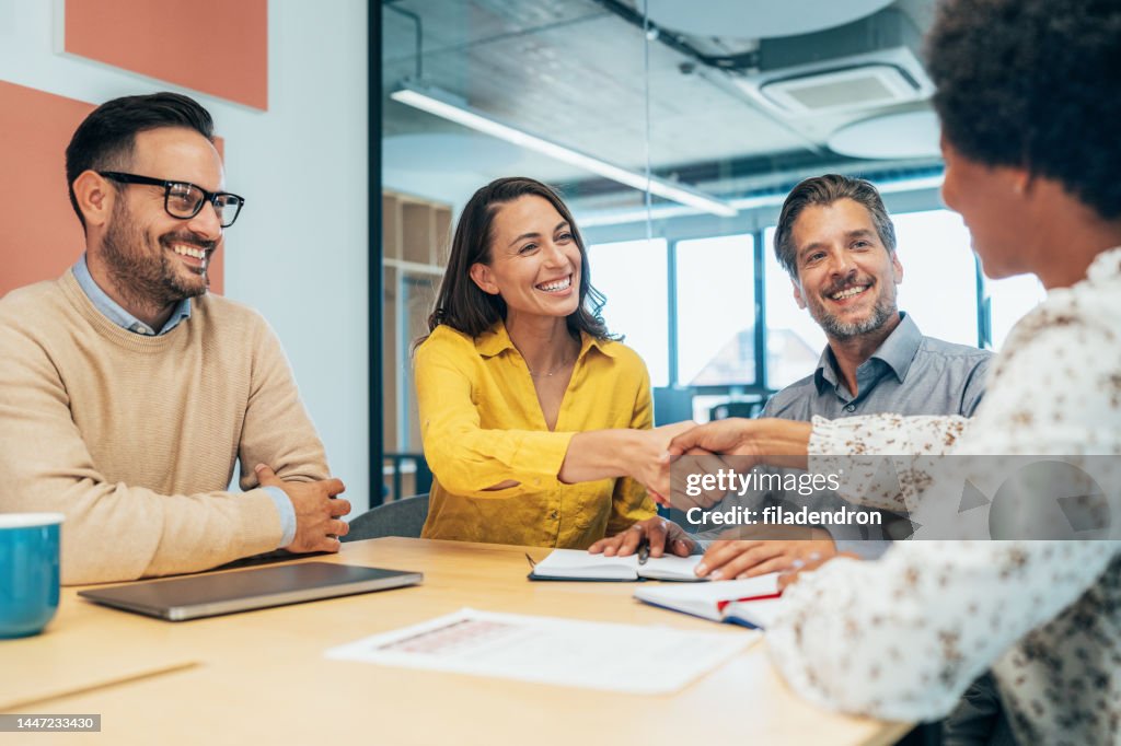 Handshake for Successful partnership