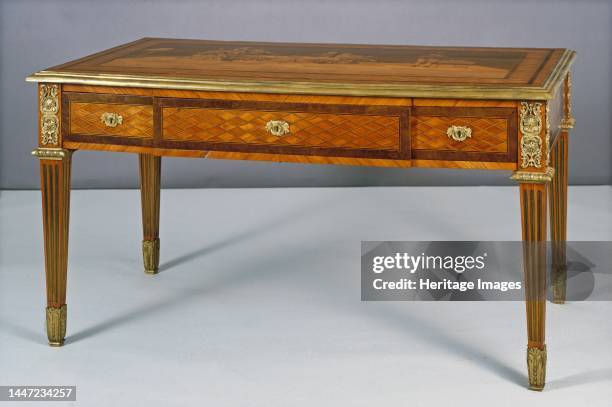 Writing Table with Mechanical Fittings , partly c. 1779, partly 19th century. Creator: David Roentgen.