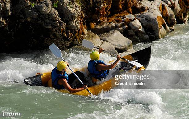 white water rafting - whitewater rafting stock pictures, royalty-free photos & images