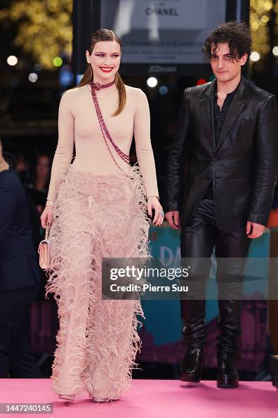 Camille Razat and Etienne Baret attend the \