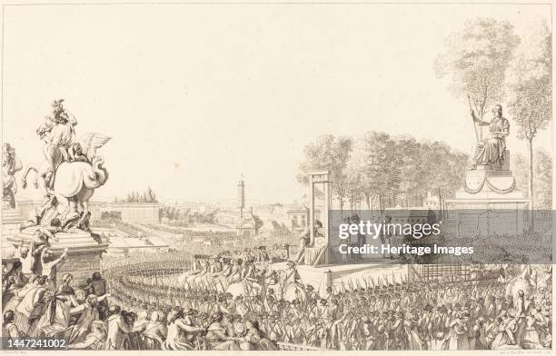 Journee du 16 octobre 1793, la morte de Marie-Antoinette, probably 1794. Creator: Antoine Jean Duclos.