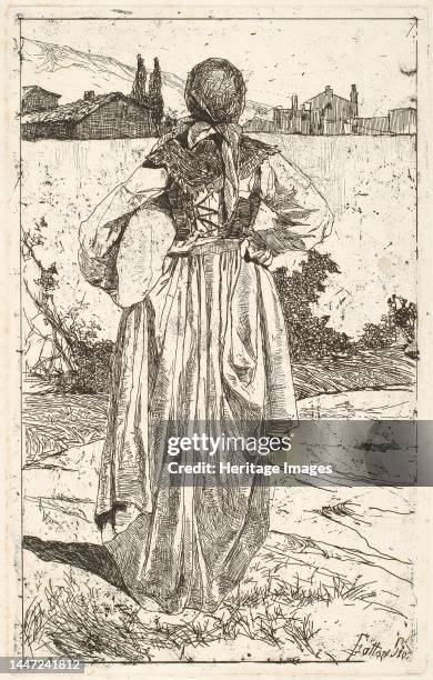 Woman of the Gabbro [Donna al gabbro], 1886/1887. Creator: Giovanni Fattori.