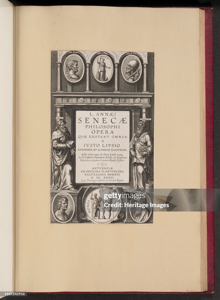 Title Page For L. Annaei Senecae Philosophi Opera Qvae Exstant Omnia A Ivisto Lipsio