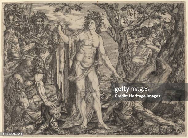 Apollo and Marsyas, 1536. Creator: Monogrammist M. F..