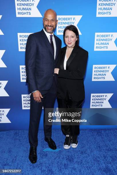 Keegan-Michael Key and Elle Key attend the 2022 Robert F. Kennedy Human Rights Ripple of Hope Gala at New York Hilton on December 06, 2022 in New...