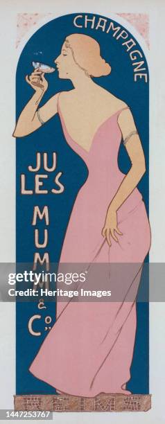 Affiche pour le "Champagne Jules Mumm"., c1898. [Publisher: Imprimerie Chaix; Place: Paris]. Creator: Maurice Realier-Dumas.