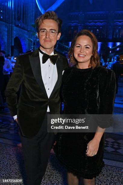 Tom Fletcher and Giovanna Fletcher attend James Cameron's "Avatar: The Way Of Water" World Premiere Afterparty at The Natural History Museum on...