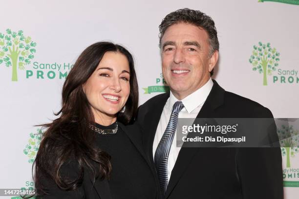 Emilia Fazzalari and Wyc Grousbeck attend the 2022 Sandy Hook Promise Benefit at The Ziegfeld Ballroom on December 06, 2022 in New York City.