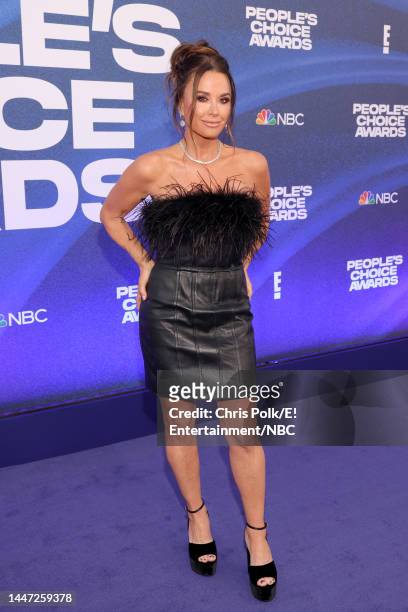Pictured: Kyle Richards arrives to the 2022 People's Choice Awards held at the Barker Hangar on December 6, 2022 in Santa Monica, California. --