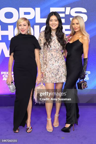 Sutton Stracke, Crystal Kung Minkoff, and Dorit Kemsley attend the 2022 People's Choice Awards at Barker Hangar on December 06, 2022 in Santa Monica,...