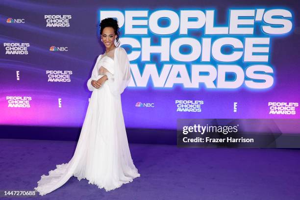 Michaela Jaé Rodriguez attends the 2022 People's Choice Awards at Barker Hangar on December 06, 2022 in Santa Monica, California.