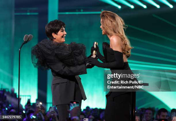 Pictured: Kris Jenner and Khloé Kardashian accept the The Reality Show of 2022 award for ‘The Kardashians’ on stage during the 2022 People's Choice...