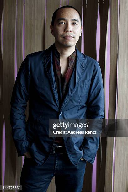 Director Apichatpong Weerasethakul seen during a portrait session at the Palais de Festivals on May 18, 2012 in Cannes, France.