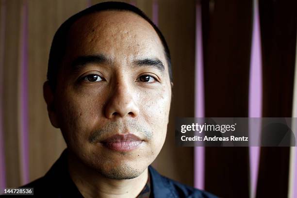 Director Apichatpong Weerasethakul seen during a portrait session at the Palais de Festivals on May 18, 2012 in Cannes, France.