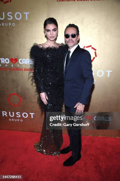 Nadia Ferreira and Co-Founder Maestro Cares Marc Anthony attend the 9th Annual Maestro Cares Foundation Gala at Cipriani Wall Street on December 06,...