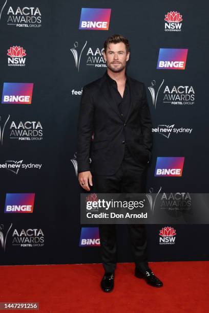 Chris Hemsworth attends the 2022 AACTA Awards Presented at the Hordern on December 07, 2022 in Sydney, Australia.