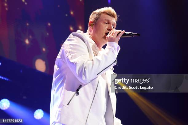 Nick Carter of the Backstreet Boys performs onstage during iHeartRadio Channel 95.5's Jingle Ball 2022 Presented by Capital One at Little Caesars...