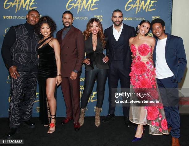 Vaughn Hebron, Adriyan Rae, Hosea Chanchez, Wendy Raquel Robinson, Toby Sandeman, Analisa Velez, and Barry Floyd attend the screening of Season 2...