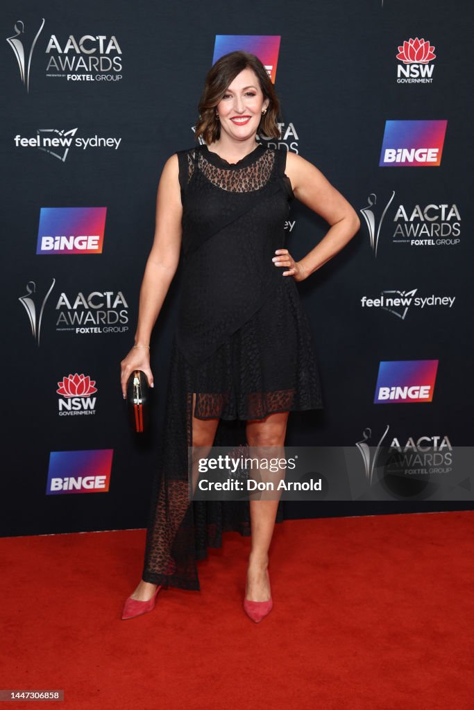 Celia Pacquola attends the 2022 AACTA Awards Presented at the Hordern