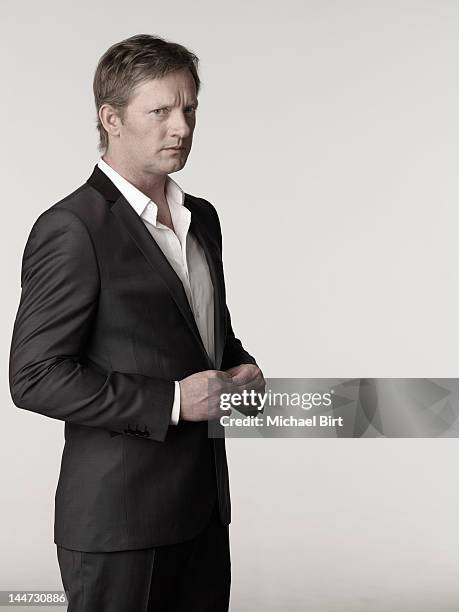 Actor Douglas Henshall is photographed on April 6, 2011 in London, England.