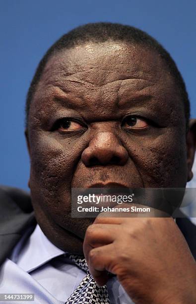 Morgan Richard Tsvangirai, prime minister of Zimbabwe attends the third day of the CGDC Annual Meeting on May 18, 2012 in Vienna, Austria. The Center...
