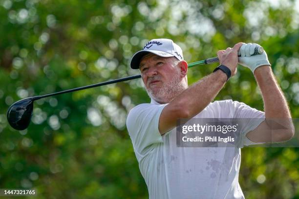 Peter Baker of England in action prior to the MCB Tour Championship - Mauritius at Constance Belle Mare Plage on December 07, 2022 in Port Louis,...