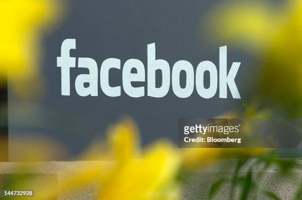 The Facebook Inc. Logo is displayed in front of the company's headquarters in Menlo Park, California, U.S., on Friday, May 18, 2012. Facebook Inc. Is...