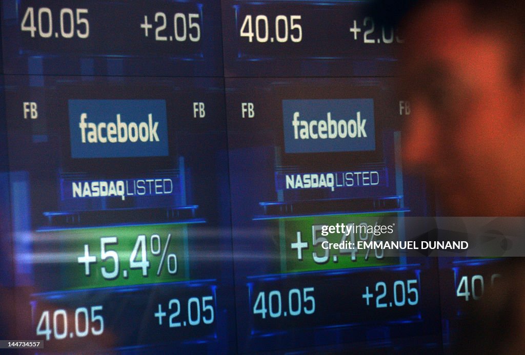 Screens display the start of trading in
